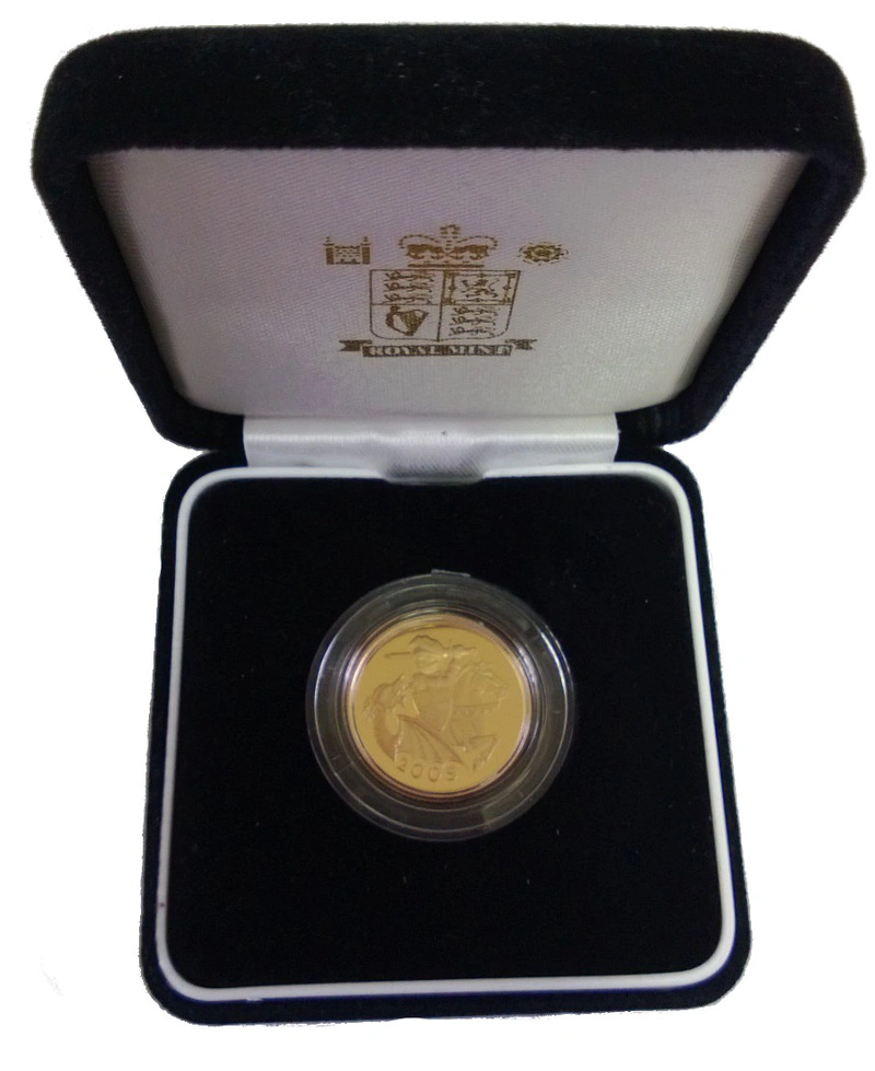 2005 Proof Mezza Sterlina d'Oro - Cofanetto