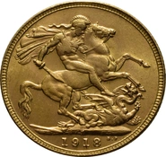 1918 Sterlina d'Oro - Re Giorgio V - I