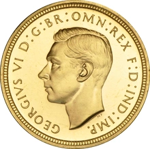 1937 Sterlina Giorgio VI Proof