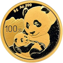 Panda Cinese 8g d'Oro - 2019