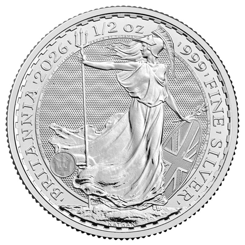2026 Britannia 1/2oz Silver Coin