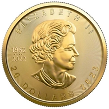 2023 Maple Canadese d'oro 1/2 oz