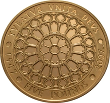 2007 - Proof 5 Pound d'Oro - Nozze di Diamante