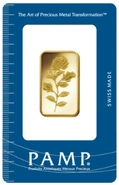 Pamp Rosa Lingottino d'Oro 1/2oz