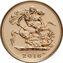 2016 Mezza Sterlina d'Oro