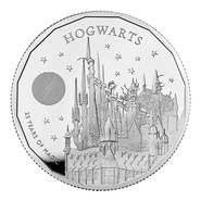 2023 25° Anniversario di Harry Potter - Scuola di Hogwarts - Moneta d'Argento Proof 2oz Confezionata