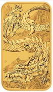 2023 Moneta d'Oro Rettangolare da 1oz con Dragone