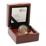 2018 Sterlina d'Oro Proof Piedfort confezionata - Elisabetta II Quinto Ritratto