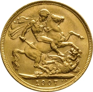 1907 Sterlina - Edoardo VII - M