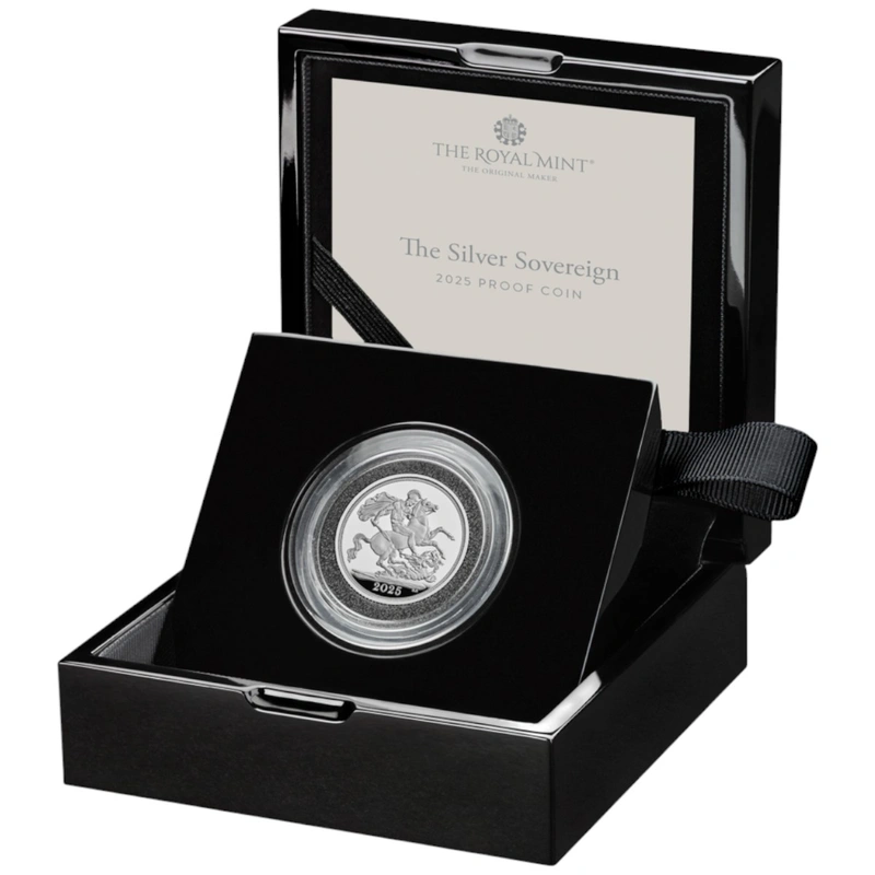 2025 Sterlina d'Argento Proof confezionata