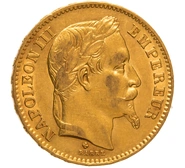 1867 - Marengo Francese - Napoleone III  - Testa Laureata - BB
