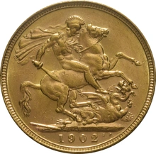 1902 Sterlina - Edoardo VII - P