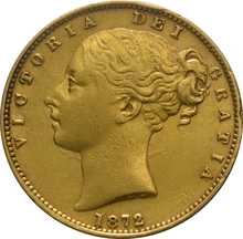 1872 Sterlina - Vittoria Giovane - Stemma Coronato - M