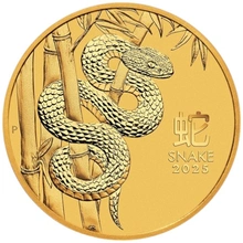 2025 1/2oz Moneta d'Oro Anno del Serpente Perth Mint