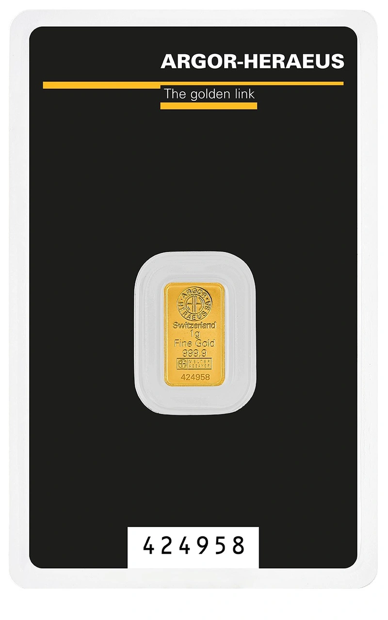 Argor-Heraeus Lingottino d'Oro 1g
