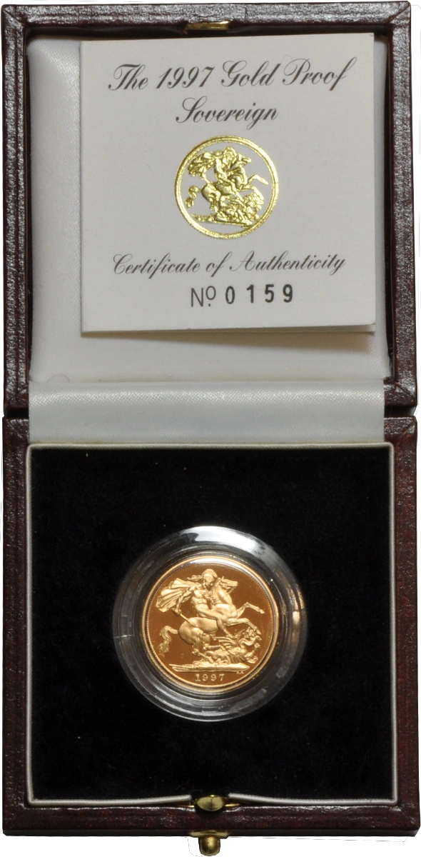 1997 Proof Sterlina d'Oro - Cofanetto