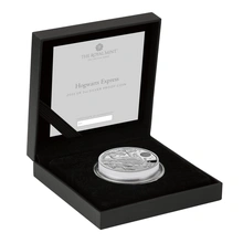 2022 25° Anniversario di Harry Potter - Hogwarts Express - Moneta d'Argento Proof 2oz Confezionata