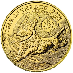 Anno del Cane 2018 in Oro -Royal Mint