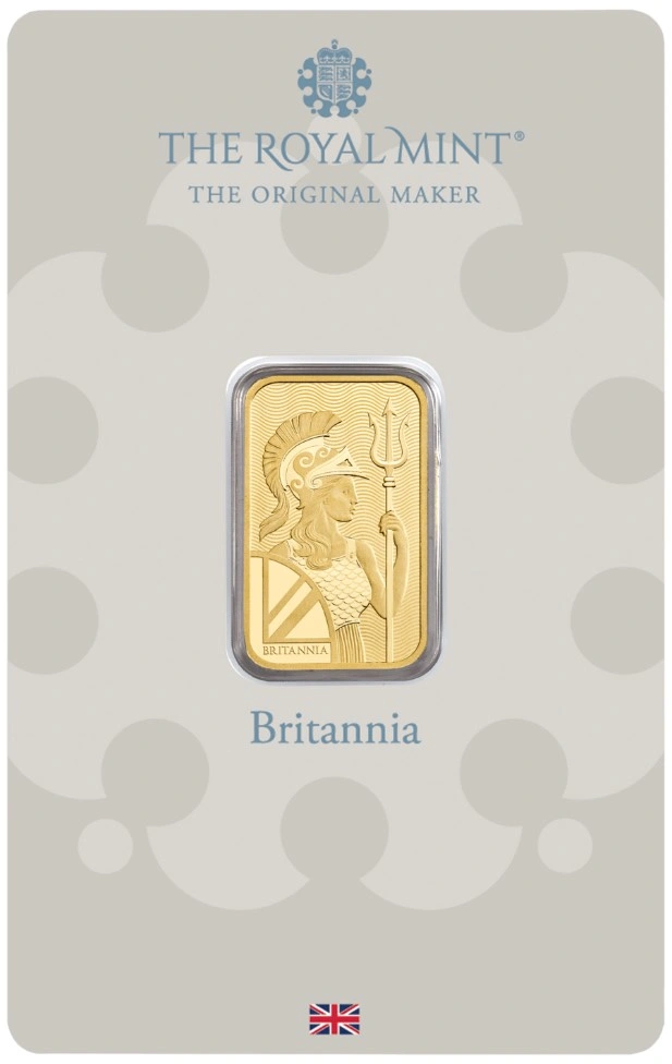 Lingotto d'oro da 5 g Britannia Minted