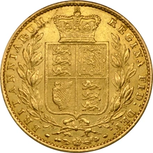 1853 Sterlina - Vittoria Giovane - Stemma Coronato - Londra