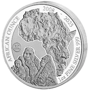 2023 Moneta d'Argento 1oz con Gorilla Africano del Ruanda