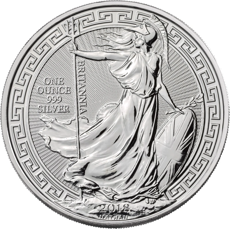 2018 Britannia d'Argento con Bordo Orientale 1oz