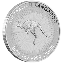 2025 Canguro Nugget Australiana d'Argento 1oz