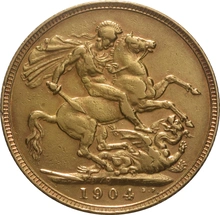 1904 Sterlina - Edoardo VII - P