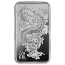 2024 Lingotto d'Argento PAMP 1oz Anno del Drago