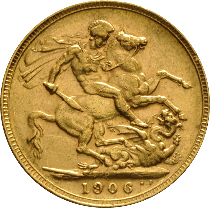 1906 Gold Sovereign Coin Edward VII Perth