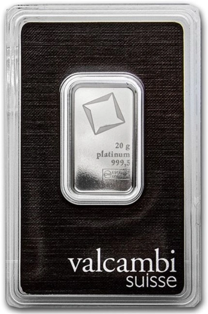 Valcambi Lingottino di Platino 20g