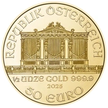 2025 Philarmonic Austriaca d'Oro 1/2oz