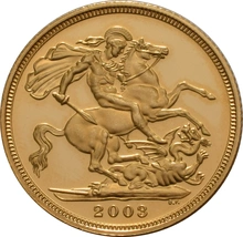 2003 Proof Sterlina d'Oro - Cofanetto