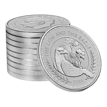 2024 Moneta d'Argento 1oz Il Leone e l'Aquila