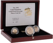 1993 Proof Sterline d'Oro - Cofanetto da 3 Monete