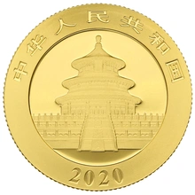 Panda Cinese 8g d'Oro - 2020
