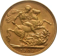 1909 Sterlina - Edoardo VII - P