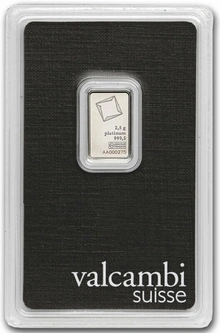 Valcambi Lingottino di Platino 2.5g