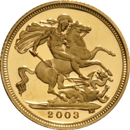 2003 Mezza Sterlina - Elisabetta II - Quarto Ritratto con Diadema - Proof senza Confezione