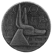 2021 Moneta d'Argento 5oz Dio Anubi - Serie Reliquie Egizie