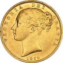 1852 Sterlina - Vittoria Giovane - Stemma Coronato - Londra