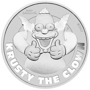 2020 Moneta d'argento Krusty il Clown