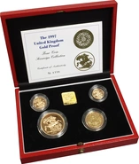 1997 Proof Sterline d'Oro - Cofanetto da 4 Monete