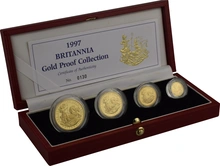 1997 Proof Britannia d'Oro - Cofanetto da 4 Monete