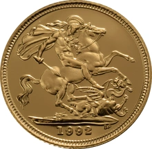 1992 Mezza Sterlina - Elisabetta II - Terzo ritratto - Corona Anziana - Proof senza Confezione