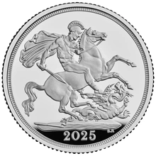 2025 Sterlina d'Argento Proof confezionata
