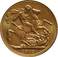 1912 Sterlina d'Oro Giorgio V - Perth