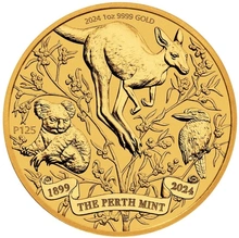 2024 Moneta d'Oro 1oz - 125° Anniversario della Zecca di Perth