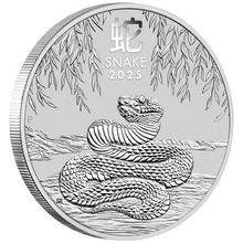 2025 5oz Moneta d'Argento Anno del Serpente Perth Mint