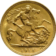 1915 Mezza Sterlina - Giorgio V - S